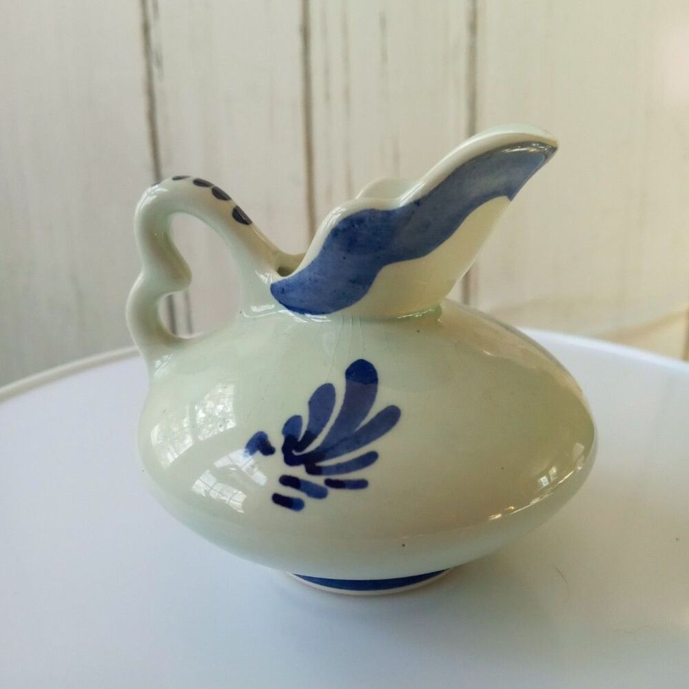 Vintage Delft Blue Creamer from Holland